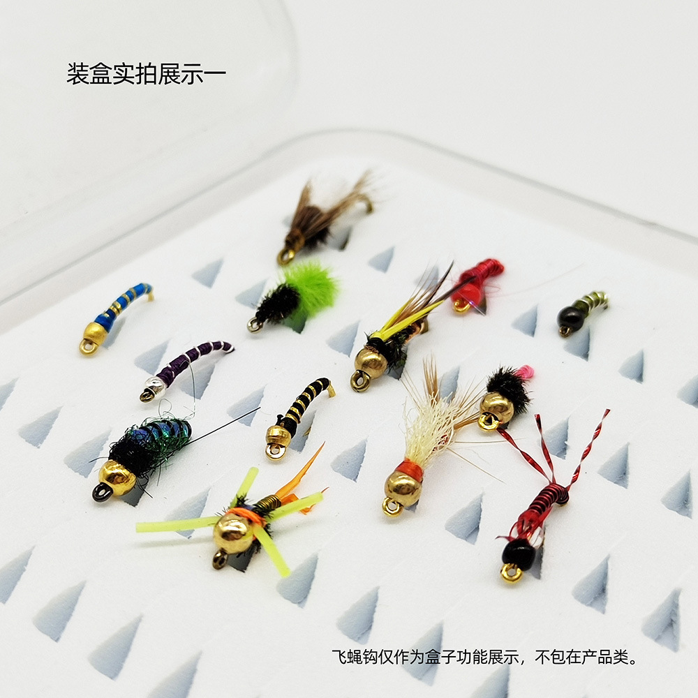 Ultra-thin transparent fly fishing bait box made of plastic PP with EVA inner lining. Fishing fly hook box accessory 240603
