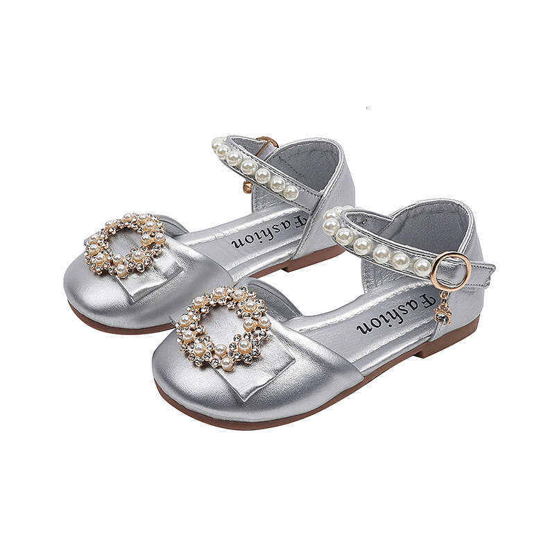 Choice Hot-Selling Girls' Beaded Princess 2025 Summer New Children's Soft Sole Closed-Toe Sandals for Toddlers