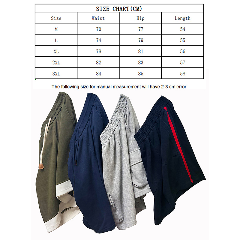 Fashion casual shorts, cool summer plus size shorts, thin pants for boys, loose and fattened pants, and fat overalls for middle pants.