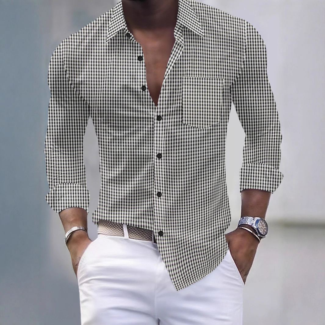 Luxury Shirts Men Stylish Casual Business Shirt Slim Fit Dress Shirt for Spring and Autumn Ideal for Office and Social Events man tops