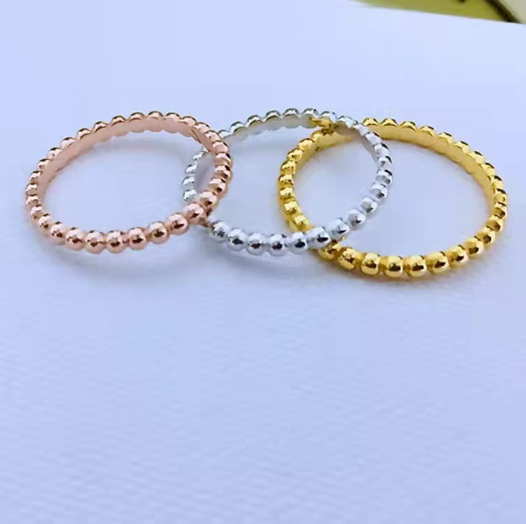 Designer Charm sweet clovers Rings Kaleidoscope Ring Female Perlees Design alhamba vintage Fashion Simple Clover Jewelry Gold signature couple