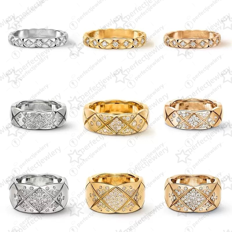 Charm ring cc designer ring diamond rings for women men party engagement wedding gift luxury jewelry designer for woman stainless steel couple silver gold ring
