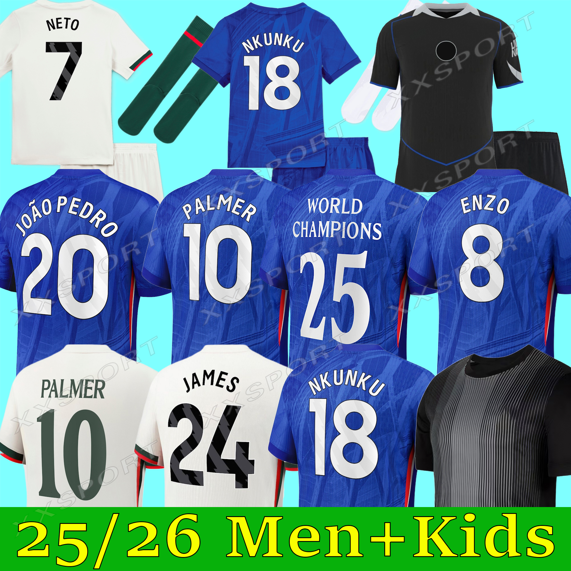 25 26 soccer jersey Cole Palmer Jadon Sancho Enzo Fernandez jersey Marc Cucurella Mykhailo Mudryk kit kids Football Shirt cfc jersey