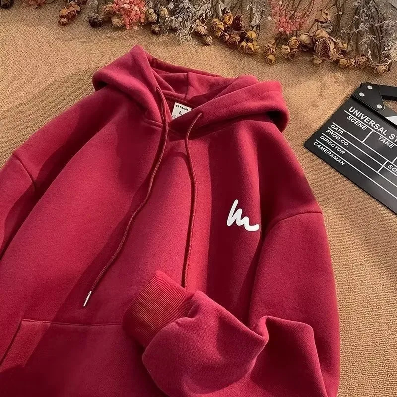 American hoodie men and women spring and autumn thin fashion oversize Korean lazy loose top 250708
