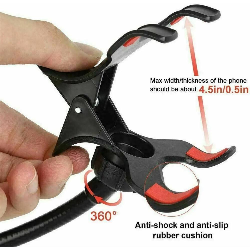 360 Universal Lazy Bracket Mobile Phone Holder Portable Flexible Bed Desktop Bracket Smartphones Table Clip Stand Base Support - view 5