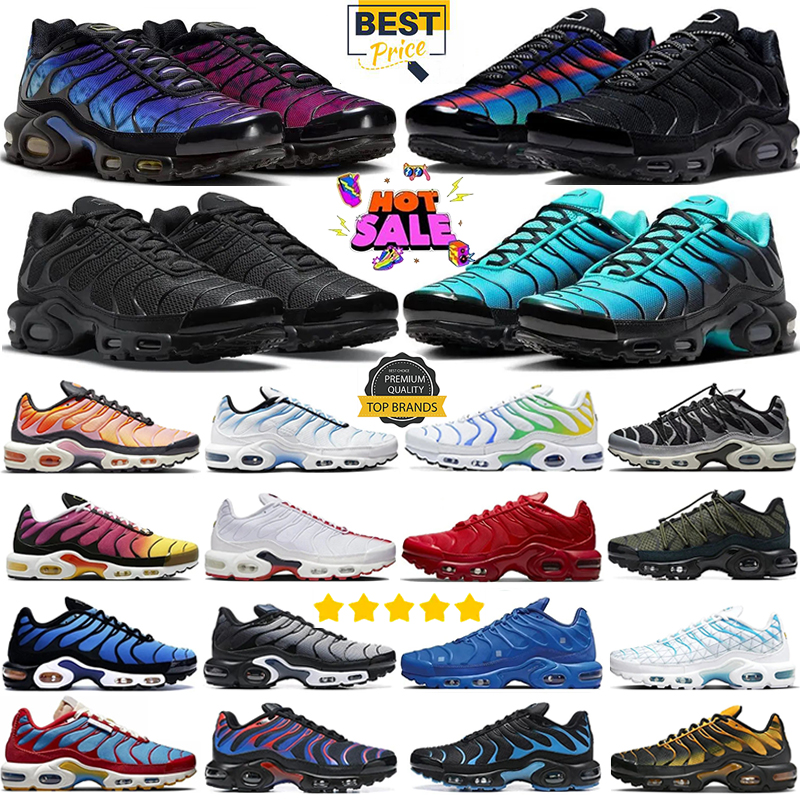 Designer shoes Tn plus Sports Shoes men sneakers Triple Black white Unity Rouge Blue FC Running Shoes Breathable Classic Outdoors Daily Outfit sneaker Sport eur 40-45