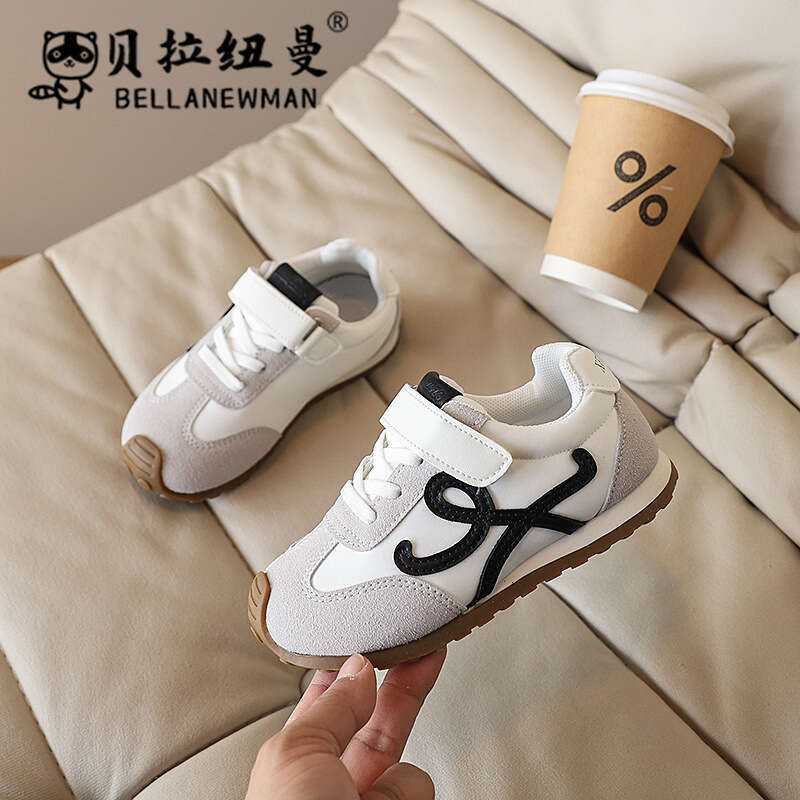 Forrest Gump 2025 Spring Autumn New Korean Children's Color Block Versatile Training Boys and Girls Casual Sports Shoes Trendy