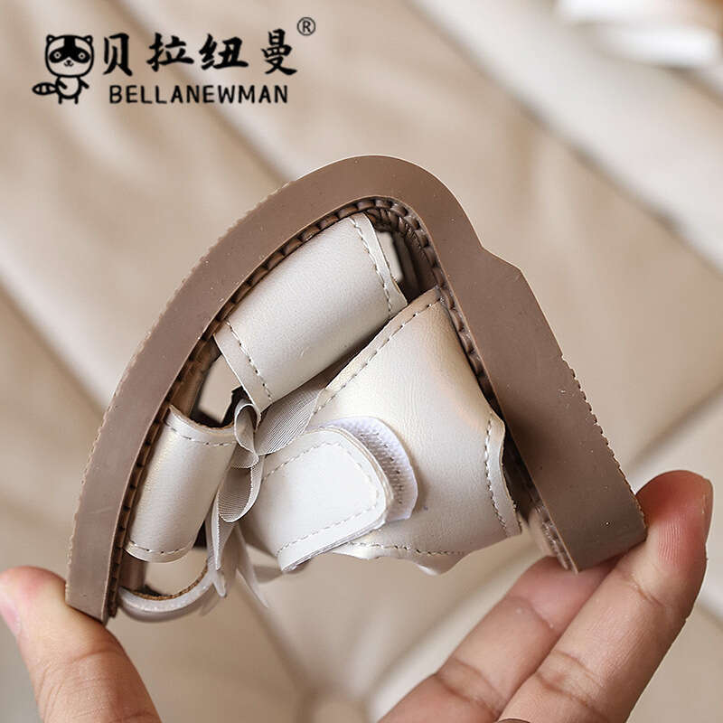 SHEIN Niche Design Sandals 2025 Summer New Girls' Stylish Little Flower Princess Children's Closed-Toe Shoes