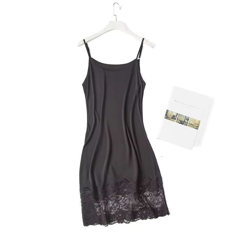 Knitted Silk Dungaree Slip Dress Lace Underskirt Nightdress 2021 New Fashion Womens Clothing dongdumaoyi