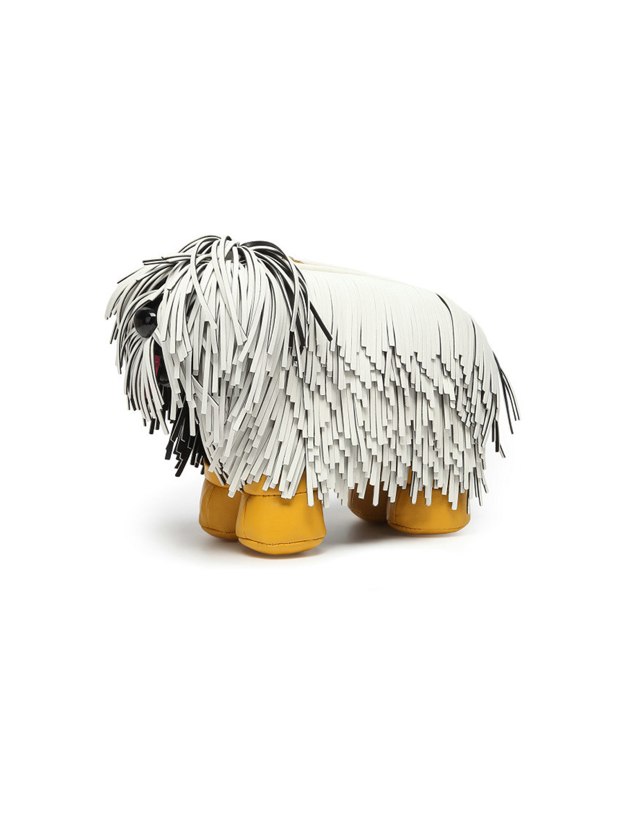 creative Chow chow design women shoulder bag funny tassel dog doll bag Novelty crossbody bag cute coin purses
