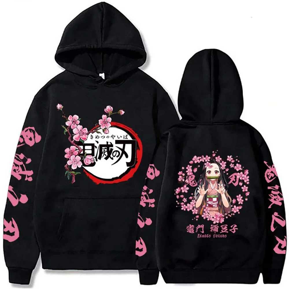 Harajuku Demon Slayer Plus Size Hoodie Kamado Nezuko Graphic Print Women Sweatshirts Long Sleeve Fashion Female Streetwear XJ250714 - view 5