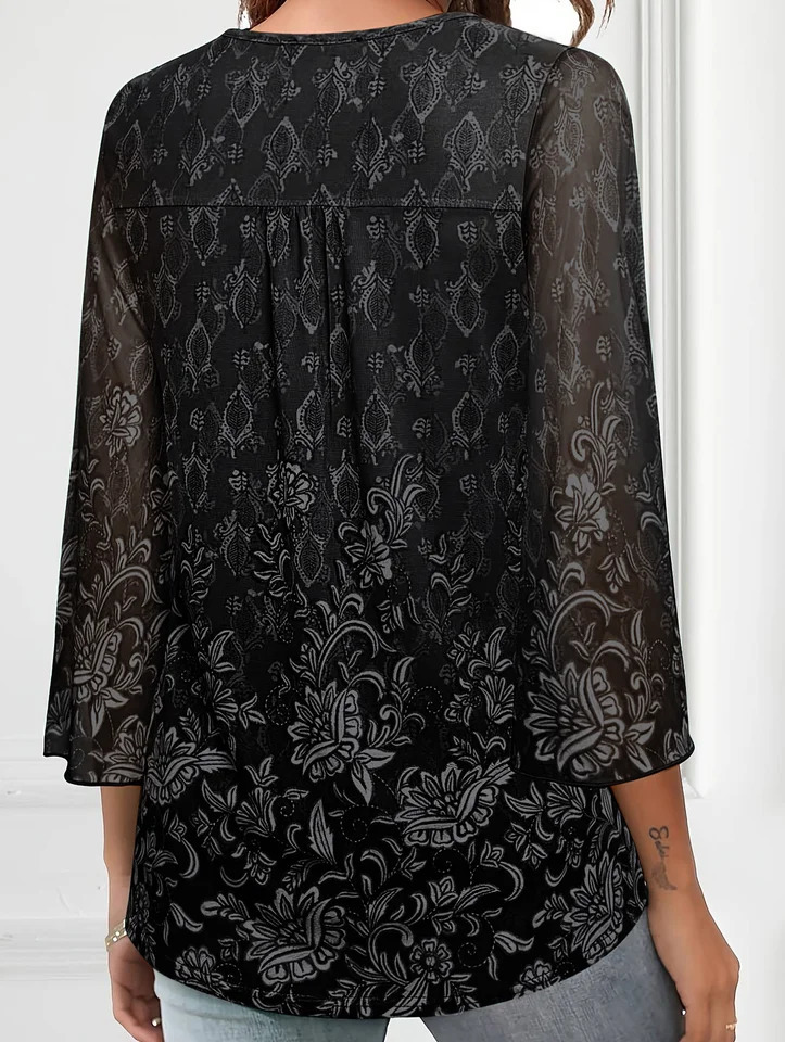 Plus Size Blouse Shirts Womens Lace Tops Blouses Spring Full Sleeve V-neck Black Green Purple Shirt Elegant Blouse Clothes 250708