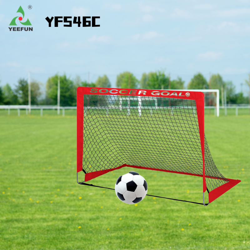 Interactive Kids' Soccer Game with Foldable Goalposts Ideal for Backyard Fun