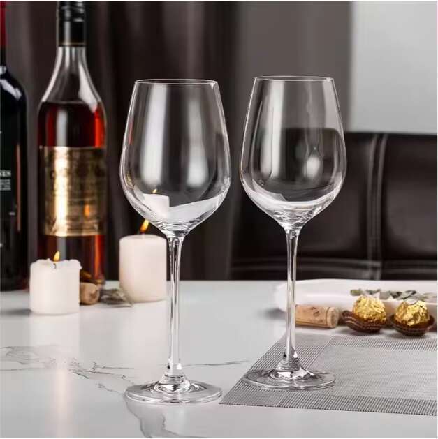 400ml/13.53oz Classic European Stemless Goblets Unique Wine Clear Glass Colorful Water Juice Custom Gift Box