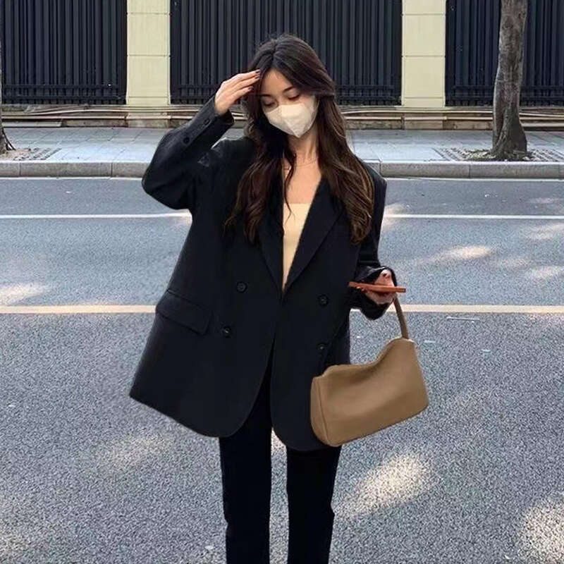 Spring And Autumn Casual Women's Suit New Design Sense Niche Plus Size Petite Blazer Jacket B5