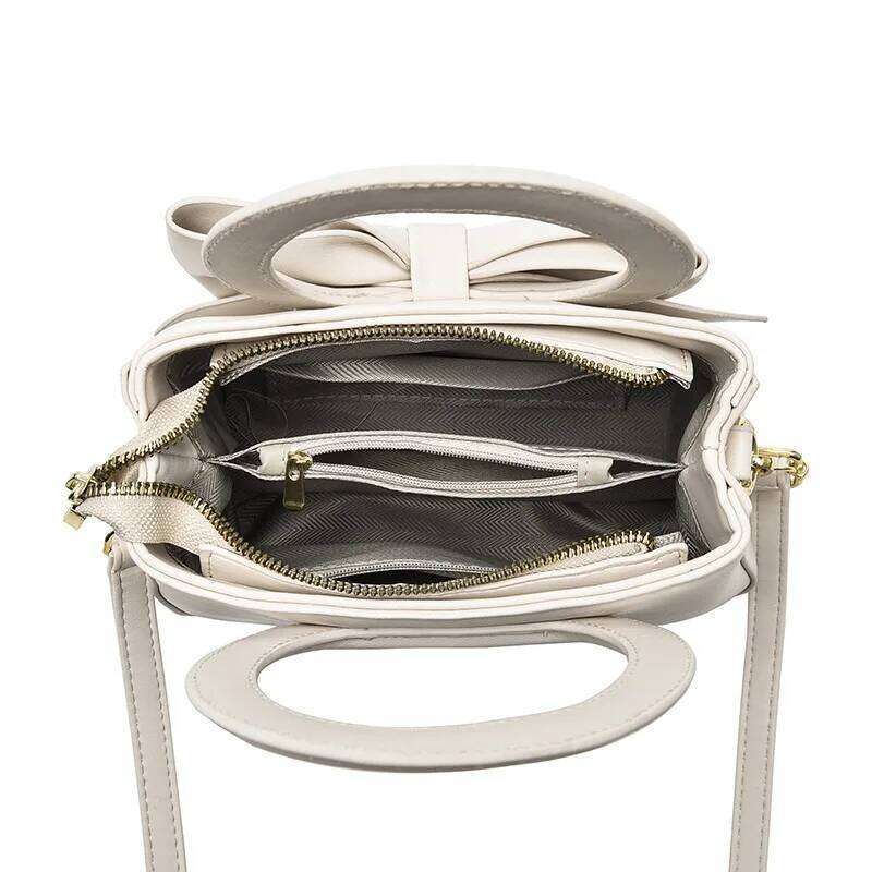 2024 New Trendy Women'S Small Square High Quality Bow Single Shoulder Fashionable Western Style Crossbody Luxury Bag Bag Handbag