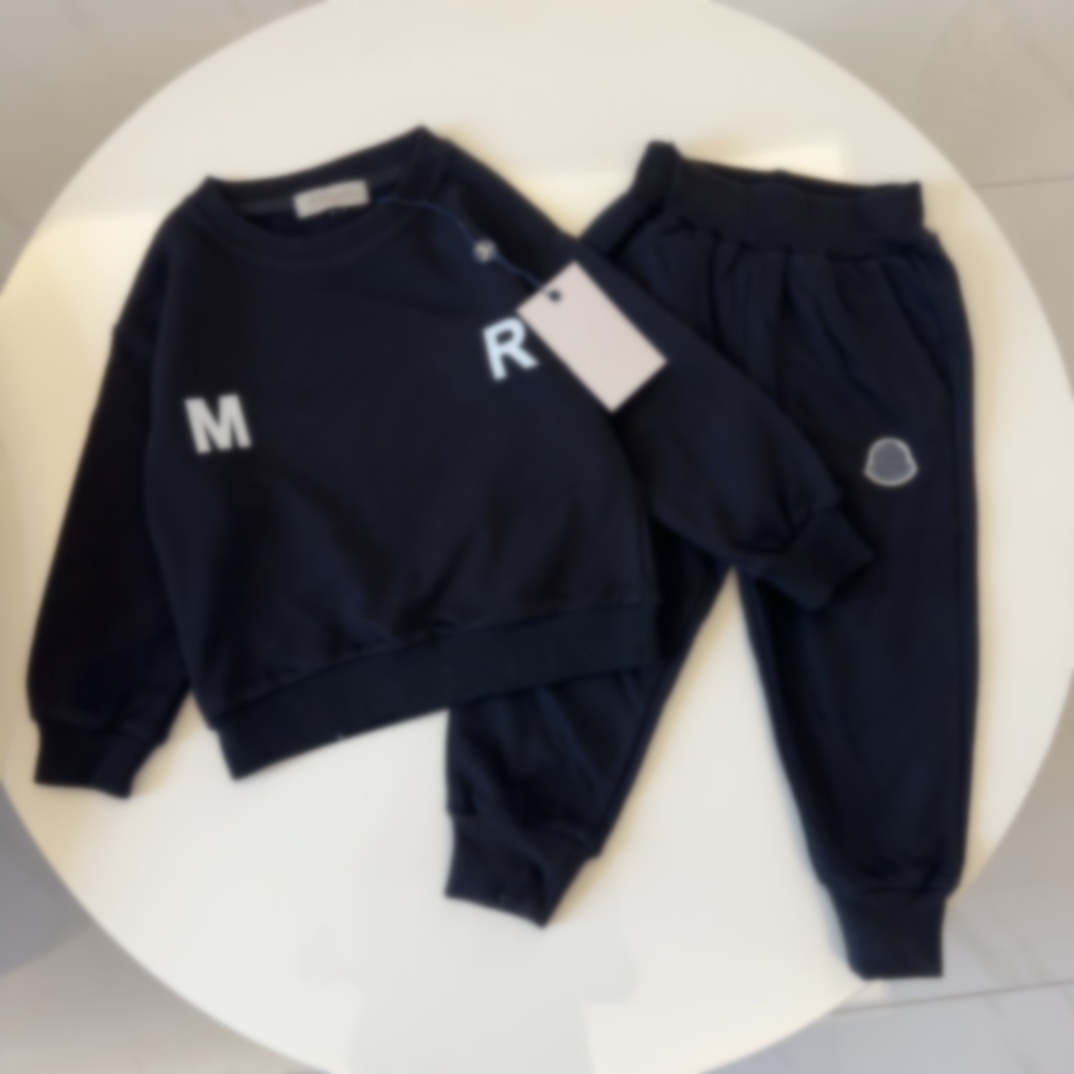 baby clothes kids hooded tracksuit luxury toddler hoodies kid sweater sets Long sleeved 100% cotton with letter son daughter school girl pink sets boy clothe