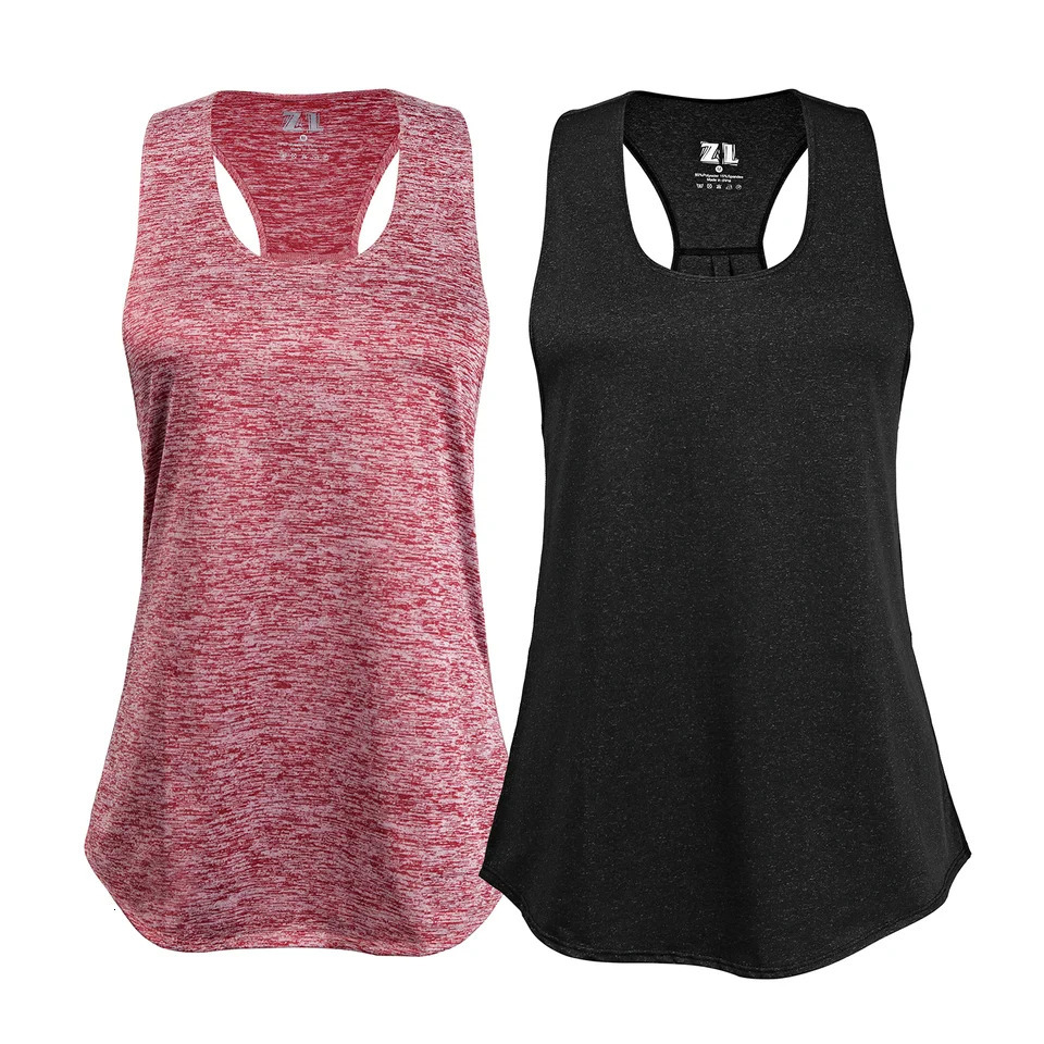 STOUREG Sleeveless Racerback Yoga Tank TopWomens Quick Dry Running Training Sports Vest Fitness Gym Top Workout Shirts 250708