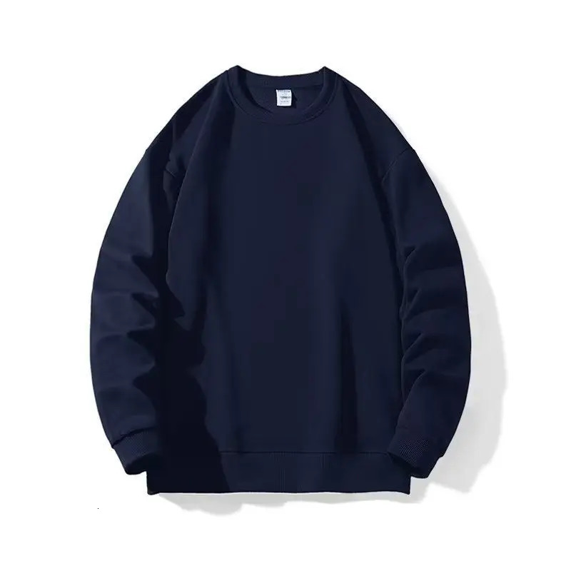 Autumn Winter Mens Sweatshirt Casual Warm Round Neck Pullover Loose 250708