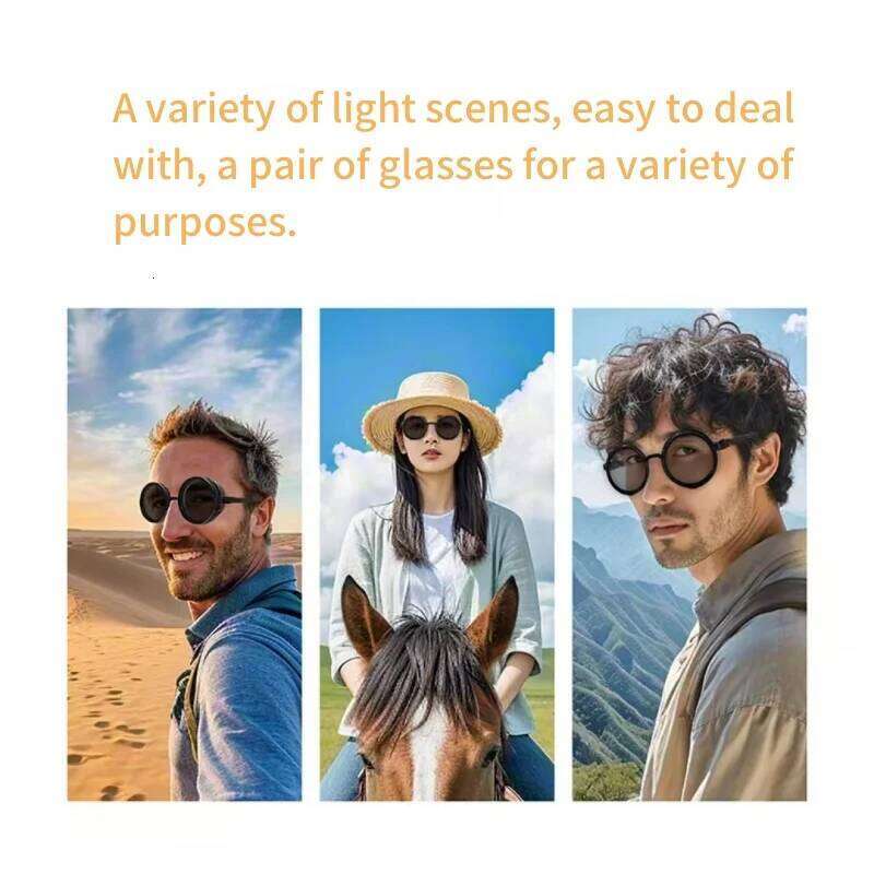ND pure hand-made 9 adjustable dimmer UV400 UV fishing photography fashion sunglasses for men and women