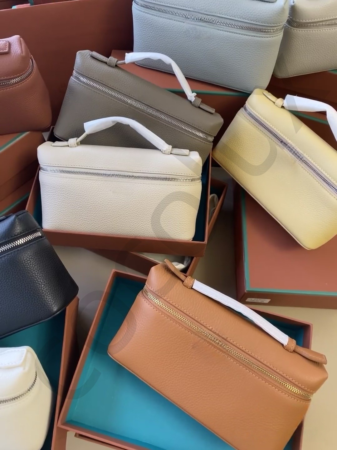 Quality Vanity Case Bag Designer Bag Women Handbag Leather Metal Zipper Shoulder Bag Messenger Bag Extras Pocket Tote Bag Lunch Box loropina bag