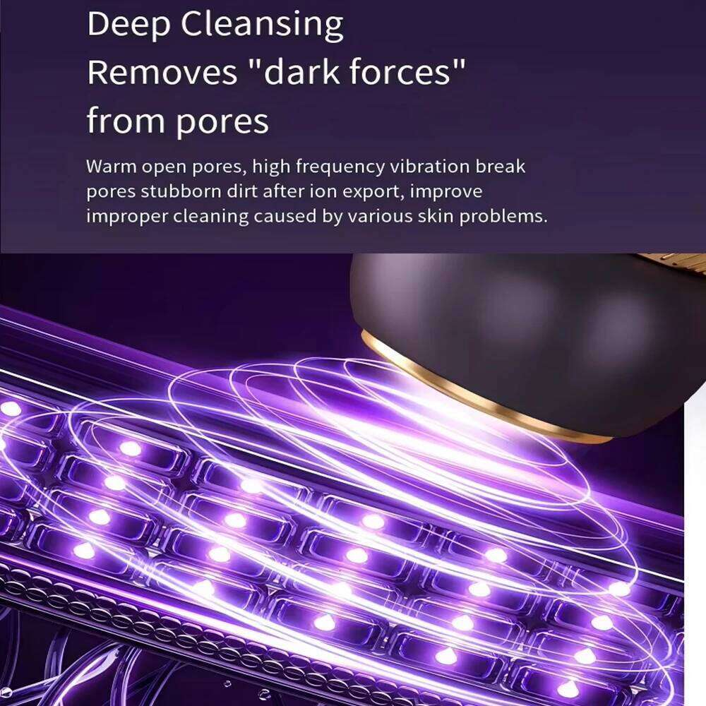 Microcurrent Face Lifting Massage Hot Cold Compress Deep Cleansing Skin Beauty Device EMS Facial Massager Eye Care