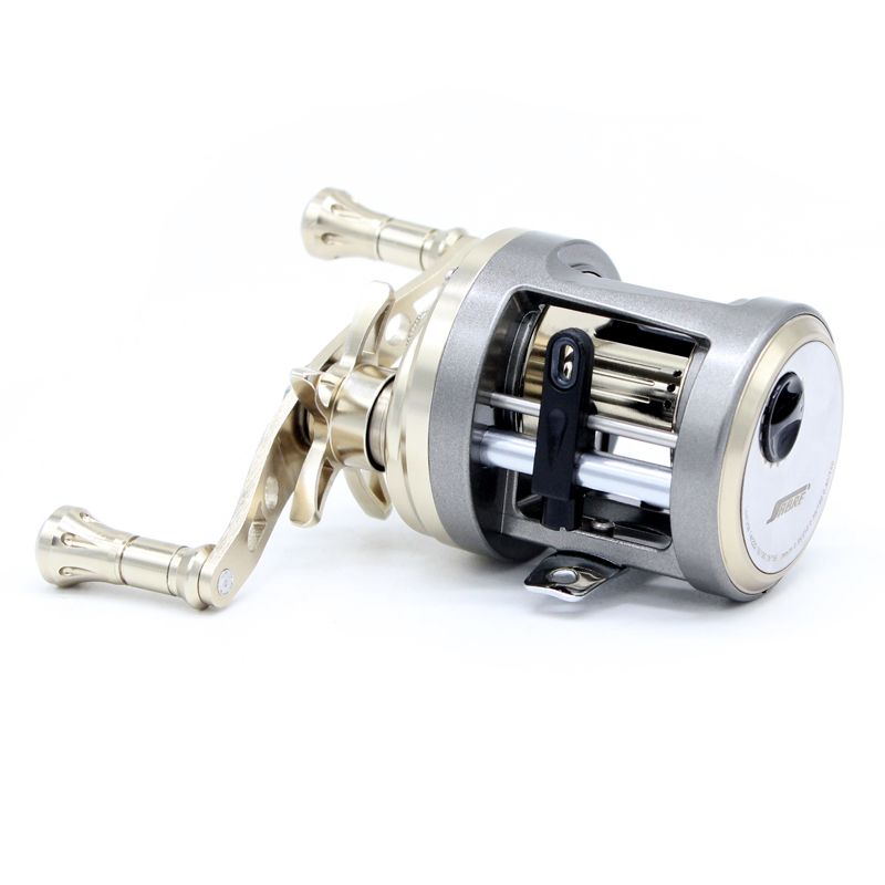 100 150 200 300 Series Round Baitcasting Fishing Reel 8KG Max Drag 9+1 Ball Bearings Magnetic Brake System