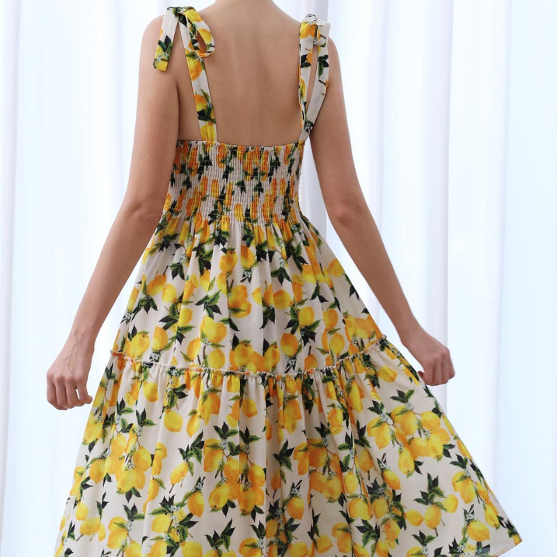 Versatile Comfort Print Dress for Casual Leisure Wear