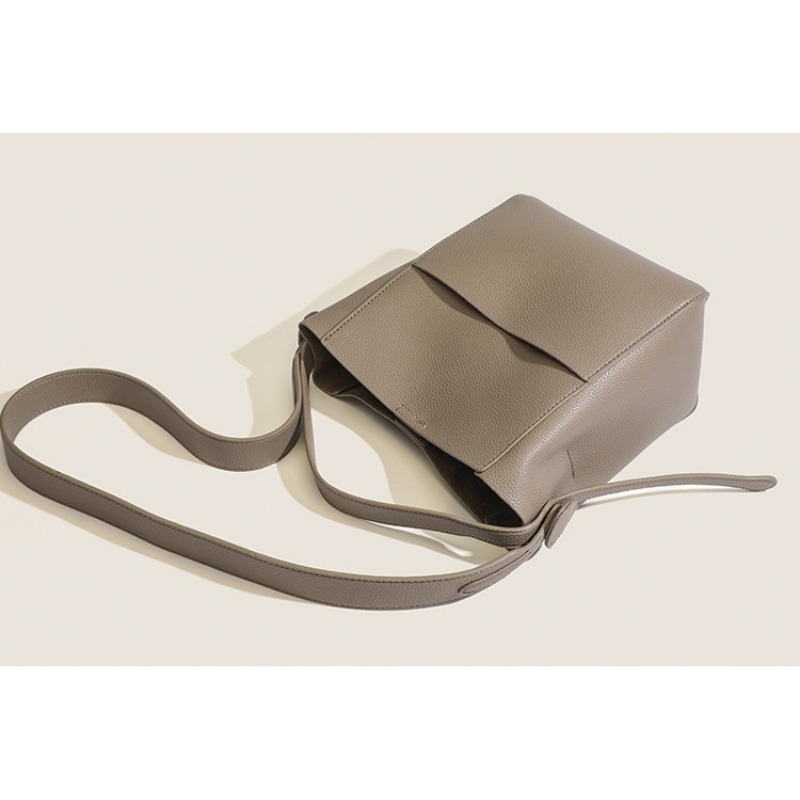 Womens Crossbody Bucket Bag - Chic Niche Design for Daily Use