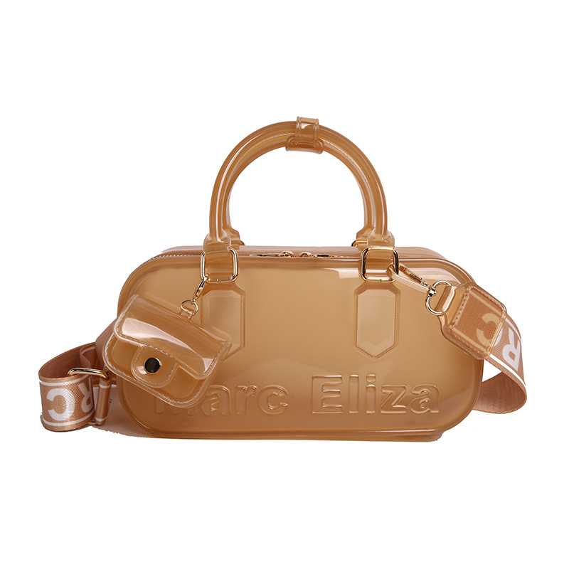Women's PVC Jelly 2025 Fashionable Niche Single shoulder Cross body Casual and Versatile Hand - held Pillow Bags