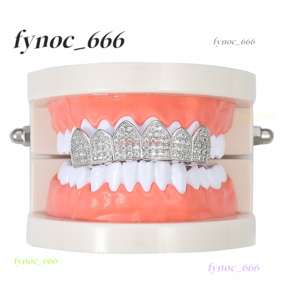 Bling Crystal Diamond Teeth Grillz for Unisex Cubic Morganite Paved Punk Teeth Grills Top Bottom Set Party Hip Hop Jewelry