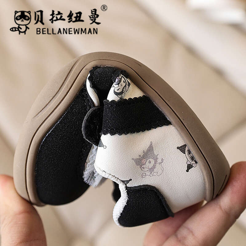Baby Stylish Cute Cartoon Kuromi Versatile Training Shoes 2025 Spring Autumn New Fashion Sneakers for Girls