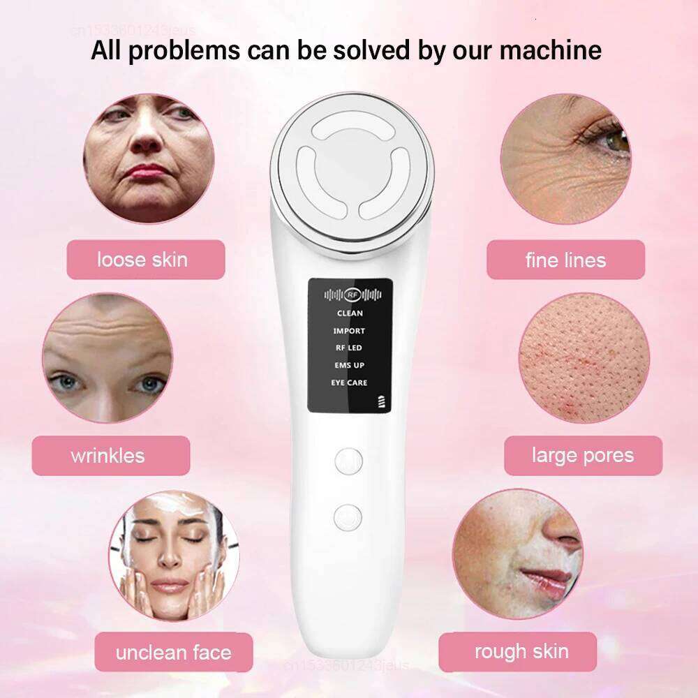 Massager RF Radiofrequency High Frequency Face Lifting Hine EMS Facial Microcurrent Lift Skin Tightening Device