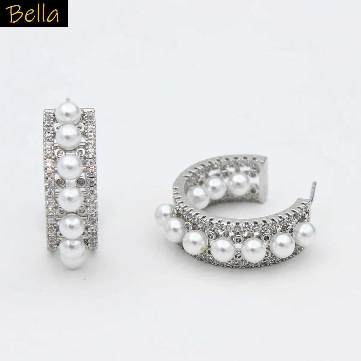Mini Pearl Hoop Earrings for Wen Jewelry Accories Fem Elegant Opening C She Earrings Gift Wife M Y250714