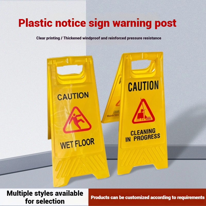 Caution Wet Floor No Parking Notice Do Not Park Warning Under Construction A-Frame Sign