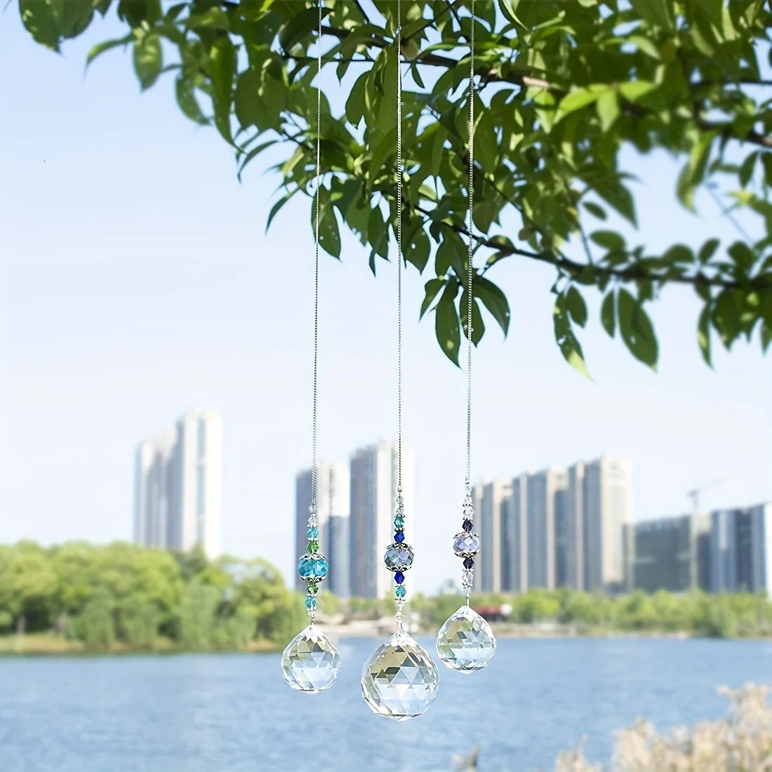 1/3pcs Clear Crystal Prism Suncatcher Ball Rainbow Maker Prism Hanging Window Decor Yard Art Decor 250714