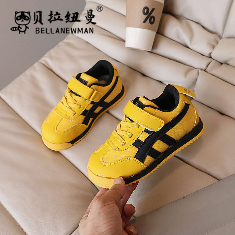 Japanese Style Forrest Gump Children's Sneakers 2024 Autumn New Korean Version Boys' Velcro Walking Girls' Sports Shoes