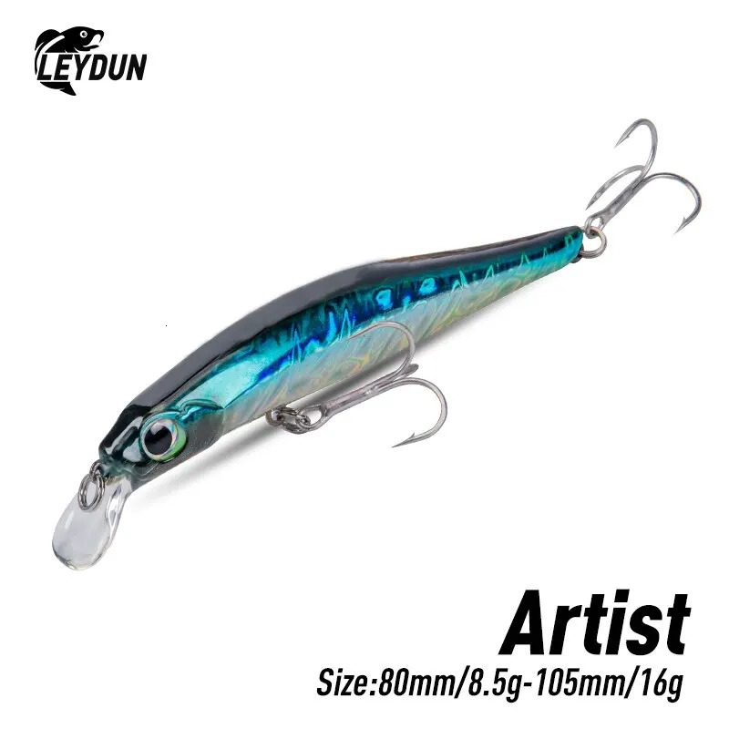 Artist FR Silence Sinking Minnow Fishing Lures 80mm 105mm Jerkbaits Good Action Wobblers High Quality Hard Baits Sea Bass 250708