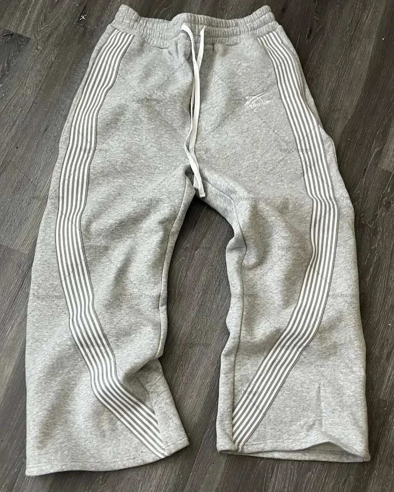 Embroidered Gray Slacks With Camouflage Features For Mens Advanced Jogging Drawstring Sweatpants 250714