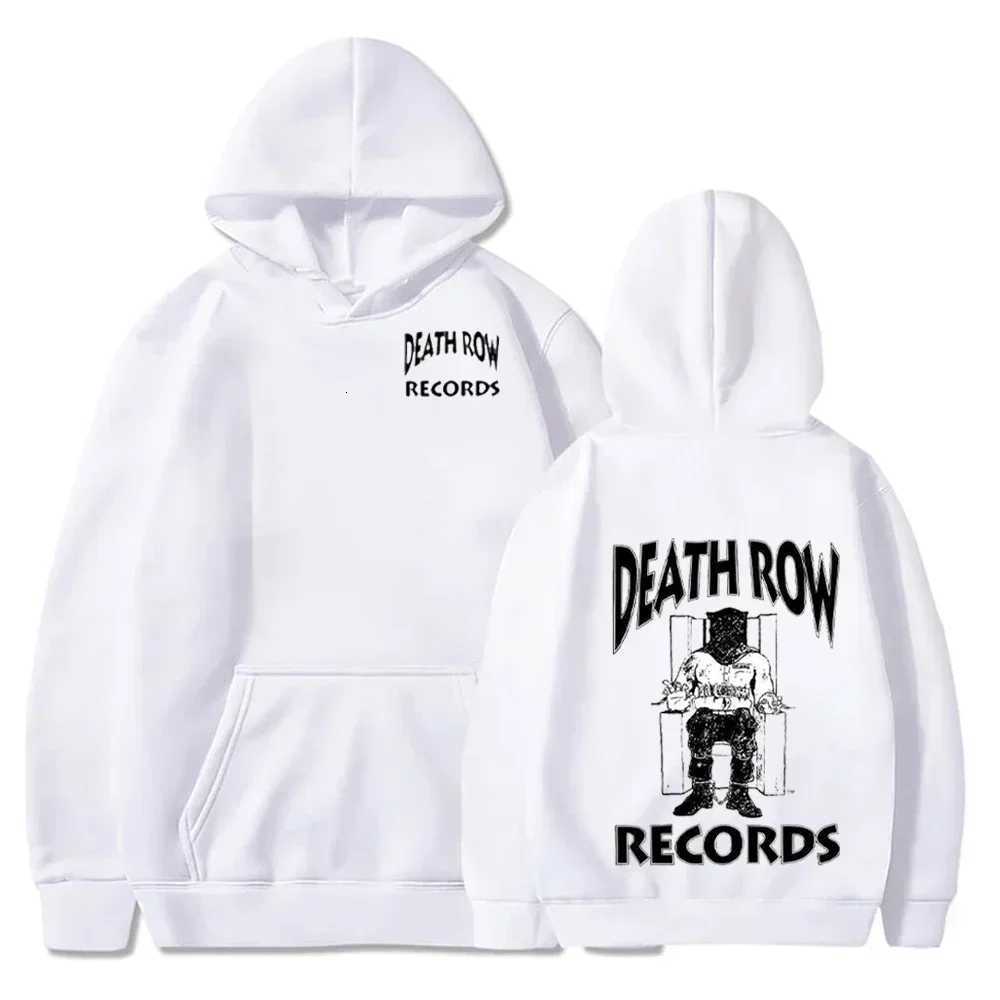 Death Row Records Hoodies Spring Autumn Fleece Hoodie Pullover Fashion Men Women Loose Hooded Sweatshirts Hip Hop Streetwear Top XJ250714