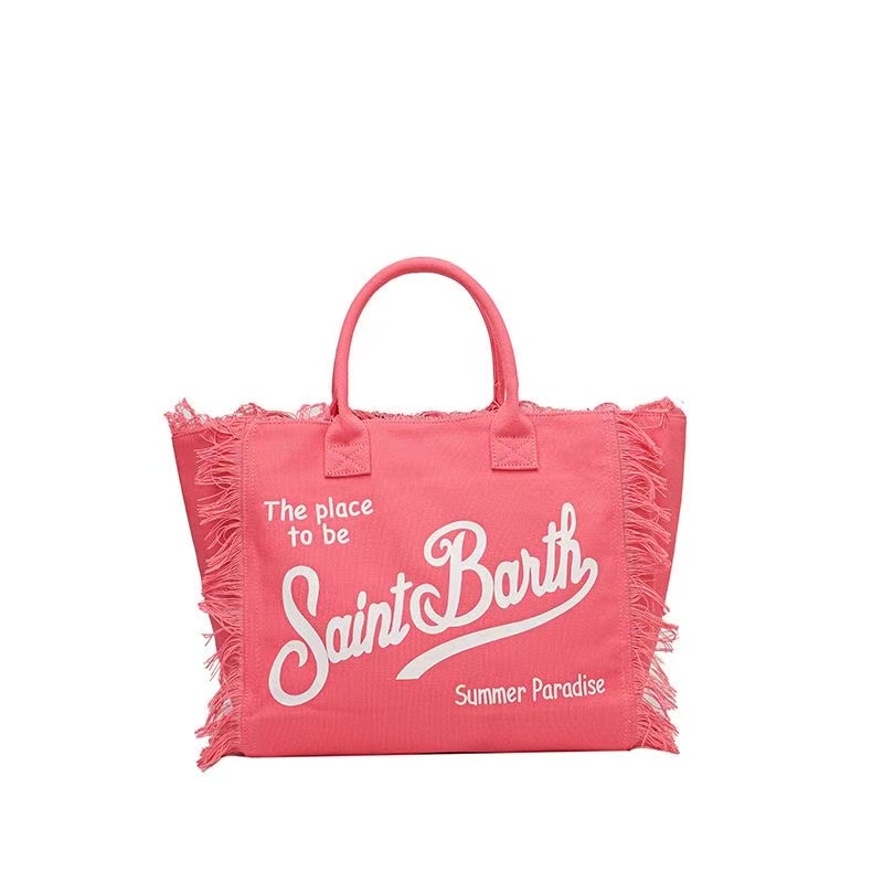 Shoulder Bag 2025 Fashion Handmade Tassel Travel Pure Color Cowboy Tote Large Capacity Beach High Quality Handbag