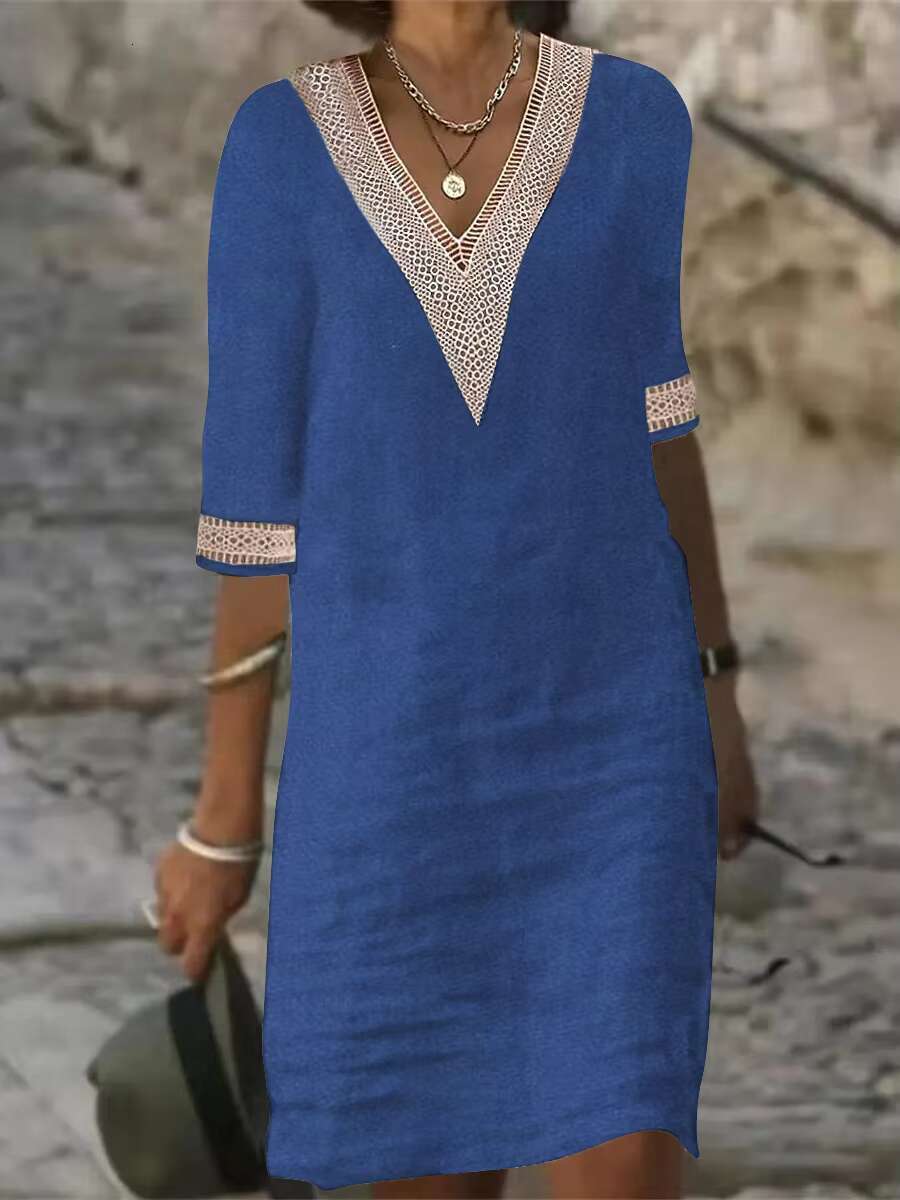 Casual Fashion Clothes Elegant Cotton Linen for Summer Dress Women Clothing Vintage Streetwear Ethnic Style Y2k dongdumaoyi