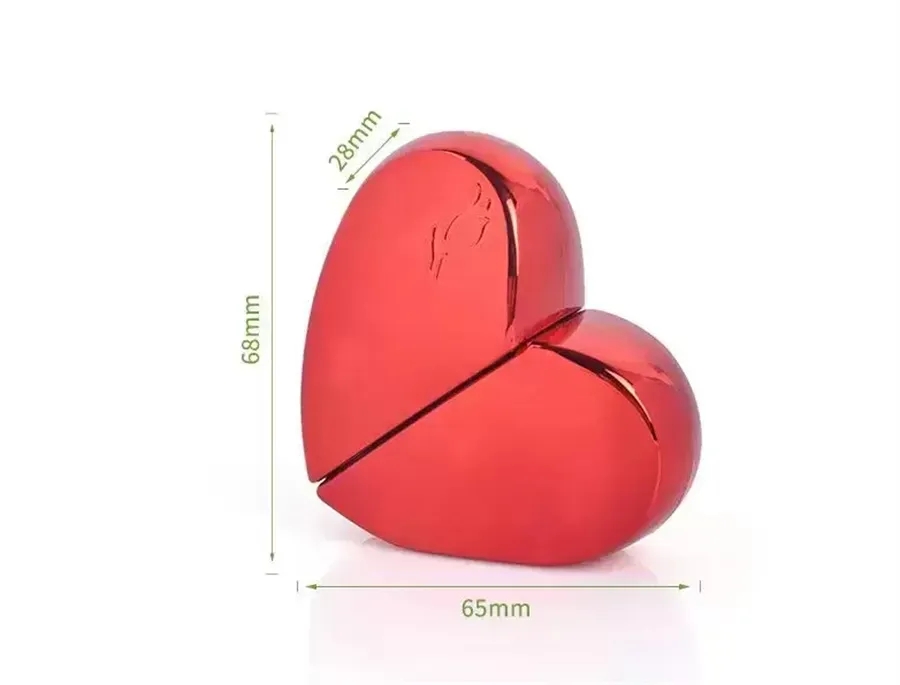 Heart Shaped Glass Portable Perfume Bottles with Spray Party Favor 25ml Refillable Empty Atomizer Travel Use CPA5711