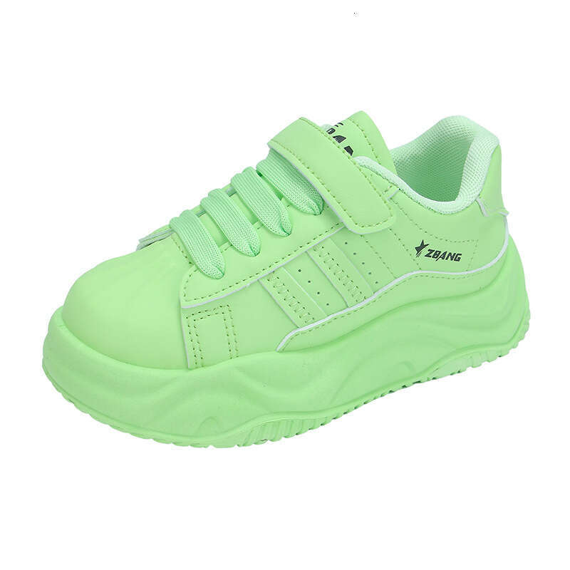 Children's Trendy White 2025 Spring and Autumn New Korean Style Girls' Fashion Thick-Soled Sneakers Boys' Versatile Casual Shoes