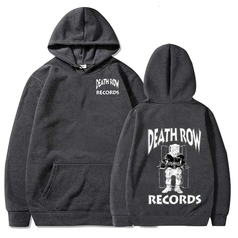 Death Row Records Hoodies Spring Autumn Fleece Hoodie Pullover Fashion Men Women Loose Hooded Sweatshirts Hip Hop Streetwear Top XJ250714