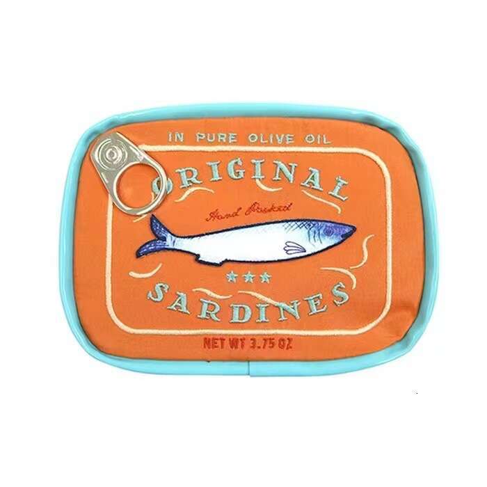 Wacky Cute Large Capacity Sardine Can Styling Pocke For Girls Daily Travel Organizer Cosmetic Bags