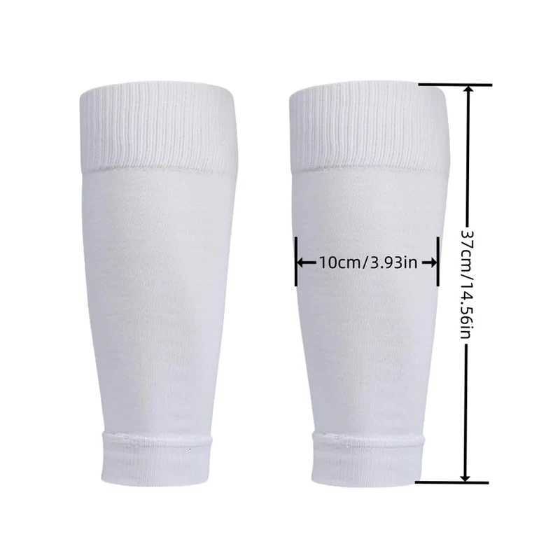2 Pairs Set Men Grip Football Socks + Knee Pads Calf Sleeves Adult Youth Non Slip Leg Shin Guards Basketball Soccer Sports Socks S25014