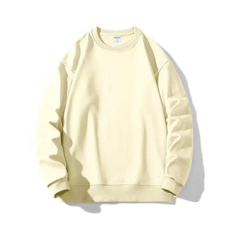 Autumn Winter Mens Sweatshirt Casual Warm Round Neck Pullover Loose 250708