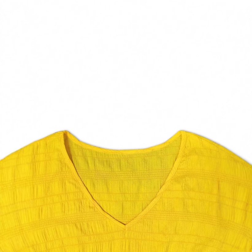 2025 New women's dress new women's V-neck sexy A-line dress solid color long sleeved loose summer dress new designer dress