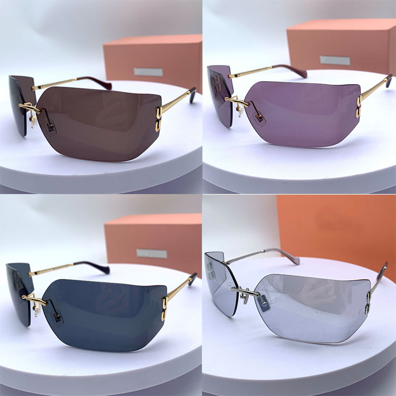 Men Women Travel Runway Sunglasses SMU54Y Summer Metal Casual Glasses Euro American Fashion Driving Frameless Glasses